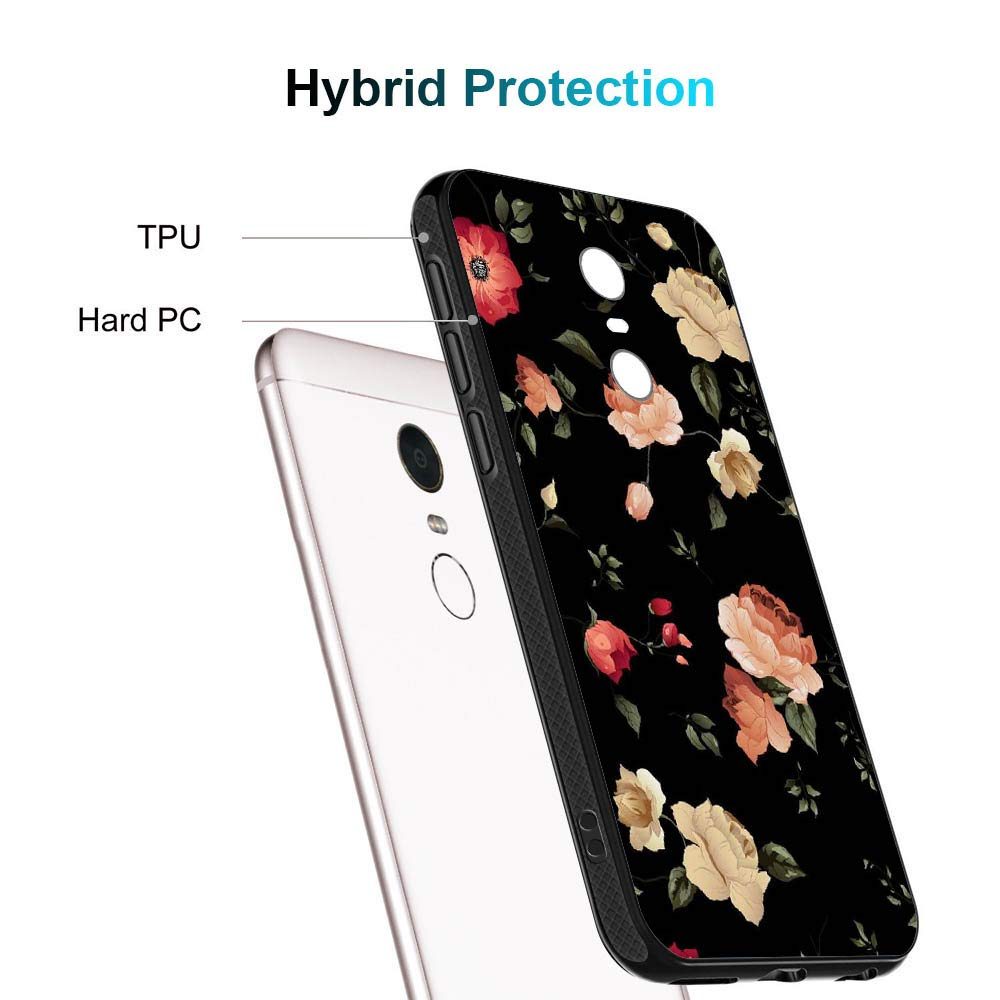 Amazon Brand - Solimo Designer Floral Printed Hard Back Case Mobile Cover for Xiaomi Redmi Note 5 (D1160)