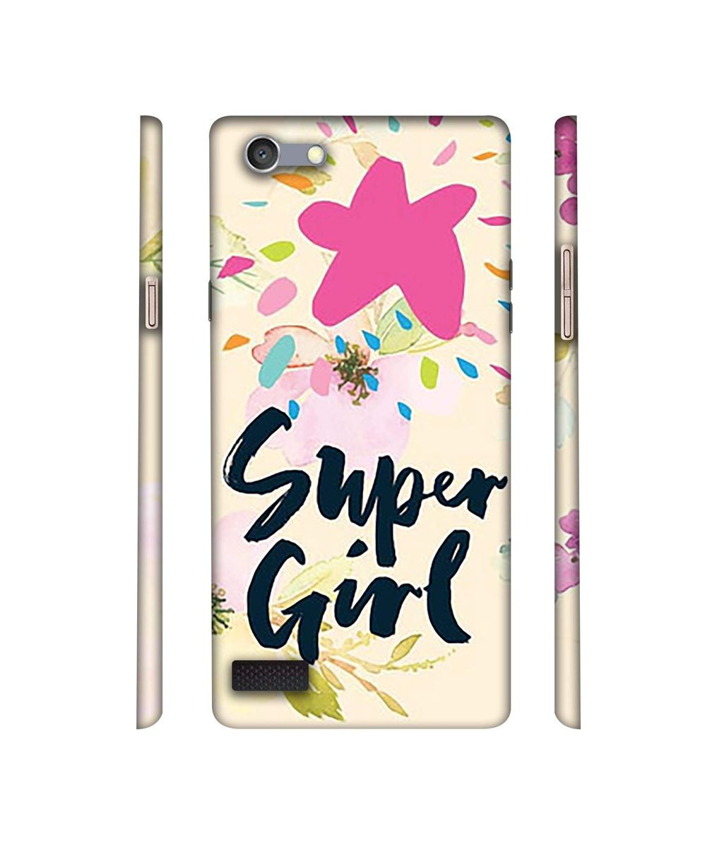 Amazon Brand - Solimo Designer Super Girl 3D Printed Hard Back Case Mobile Cover for Oppo Neo 7