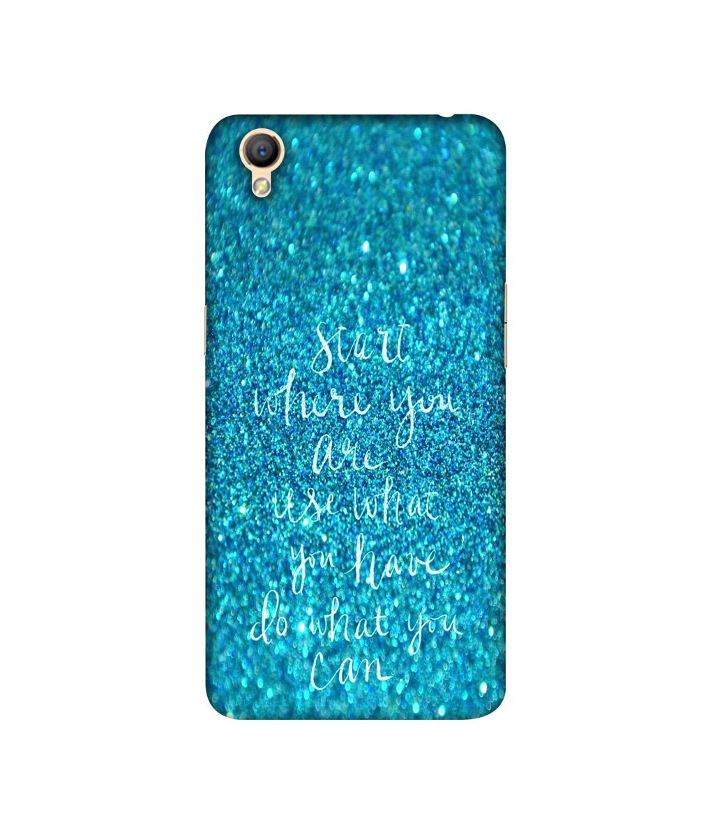 Amazon Brand - Solimo Designer Start were You are 3D Printed Hard Back Case Mobile Cover for Oppo A37