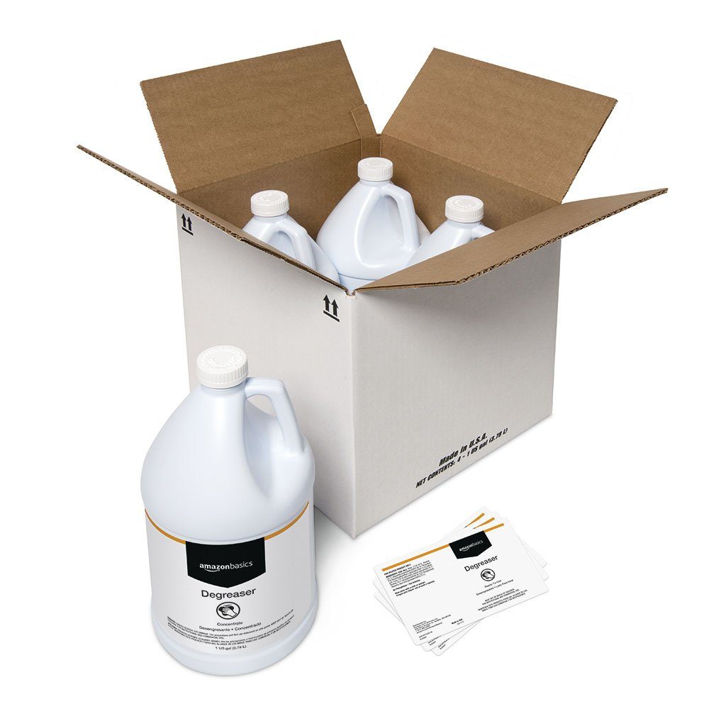 AmazonBasics Degreaser, Concentrate 1-Gallon, 4-Pack