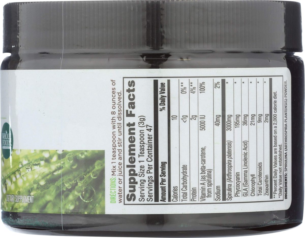 Whole Foods Market, Spirulina 3000mg, 5 oz