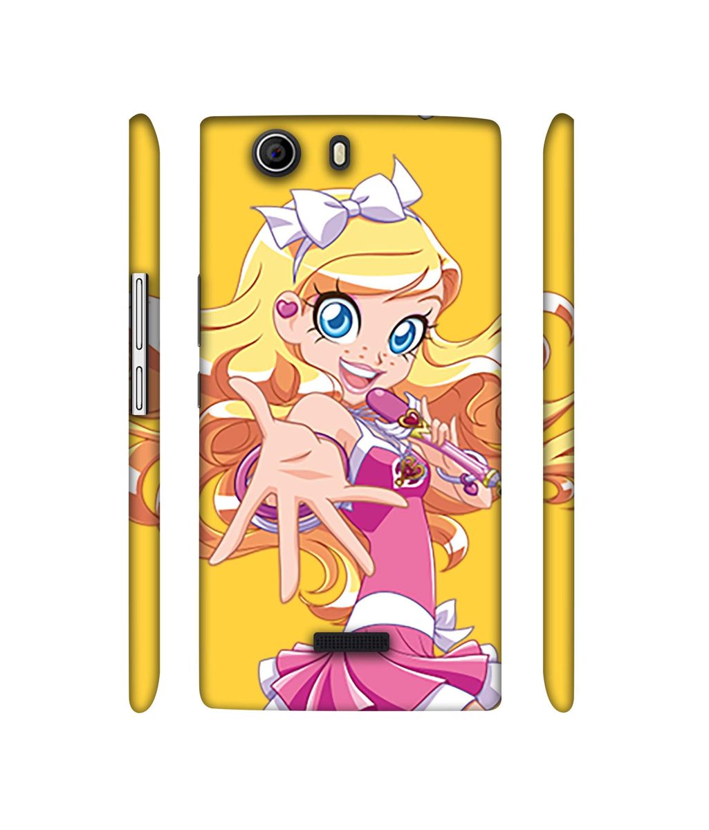 Amazon Brand - Solimo Designer Singing Girl Vector 3D Printed Hard Back Case Mobile Cover for Micromax Canvas Nitro 2 E311