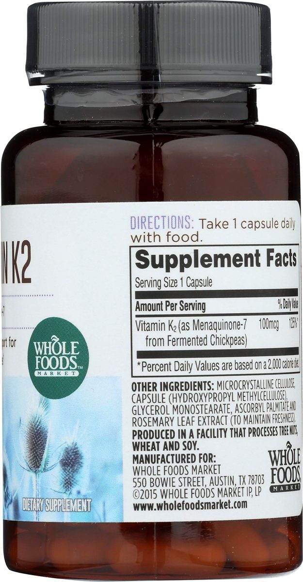Whole Foods Market, Vitamin K2, 30 ct