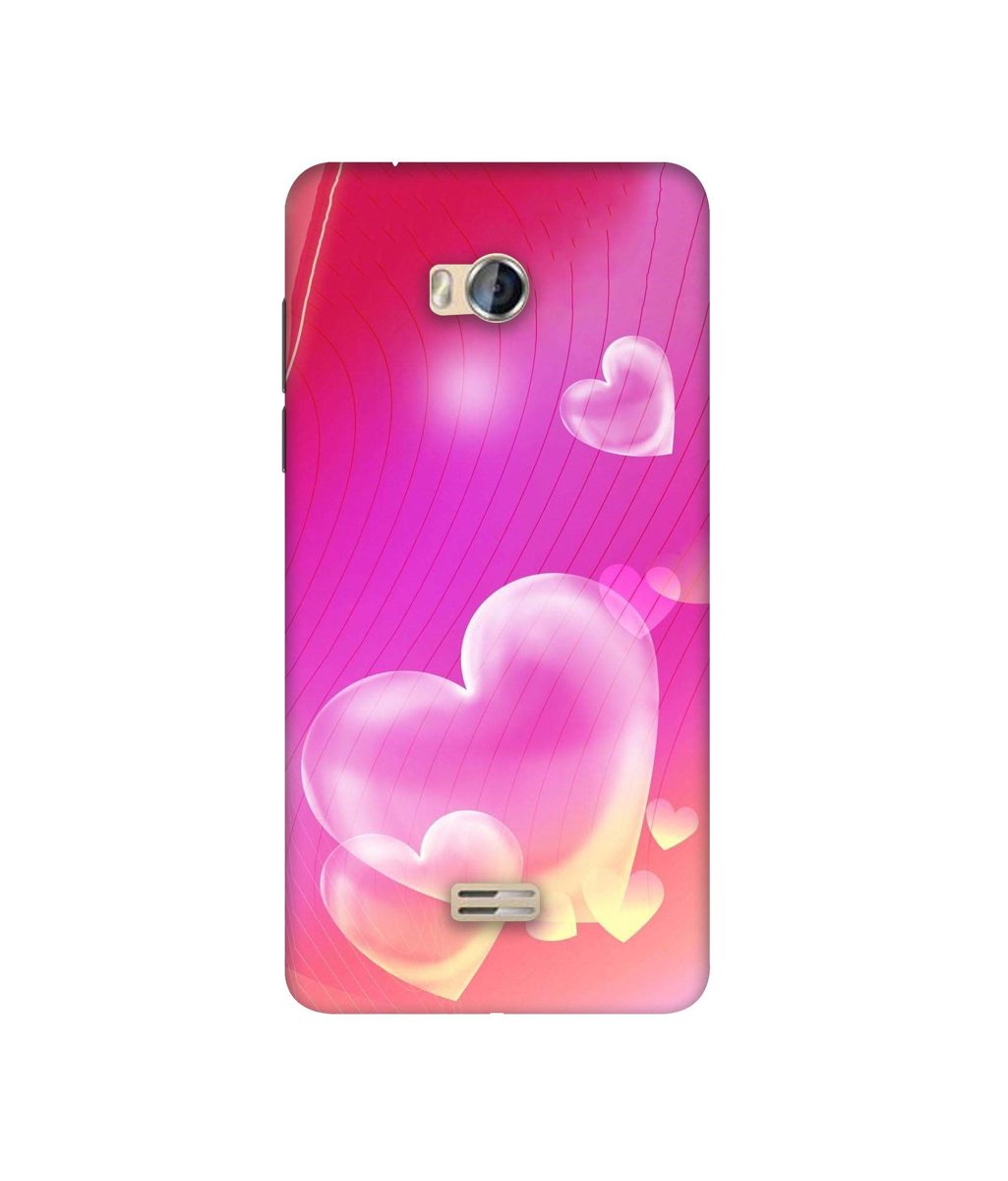 Amazon Brand - Solimo Designer Heart Abstract 3D Printed Hard Back Case Mobile Cover for Micromax Bolt Q336