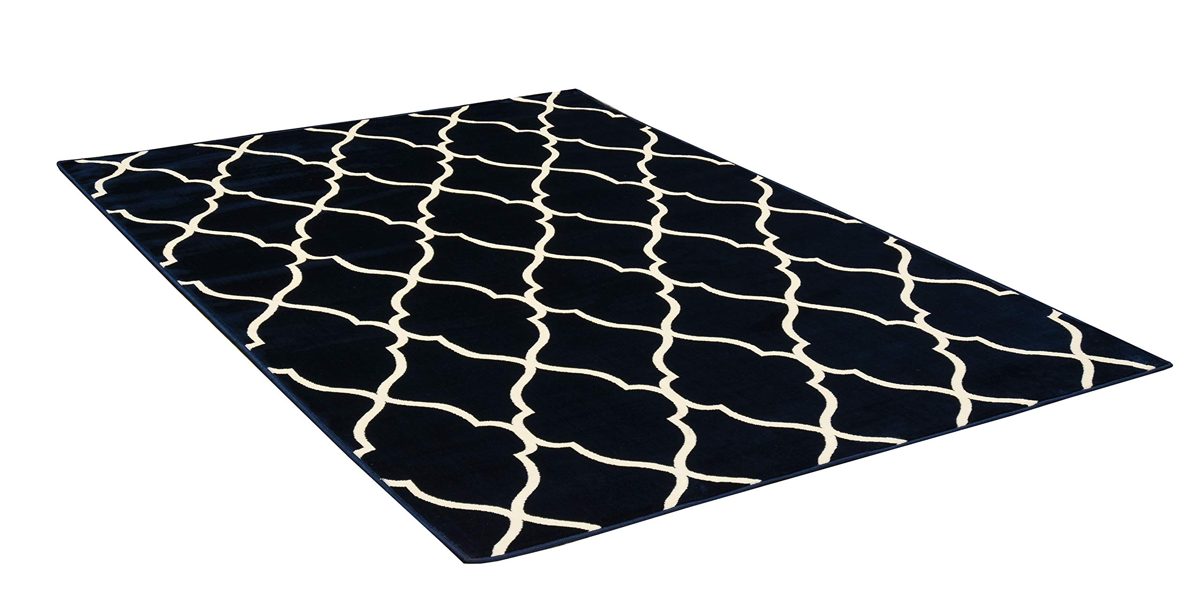 Ravenna Home Baron Rug, 5'W x 7'6"L, Fine Lattice Design