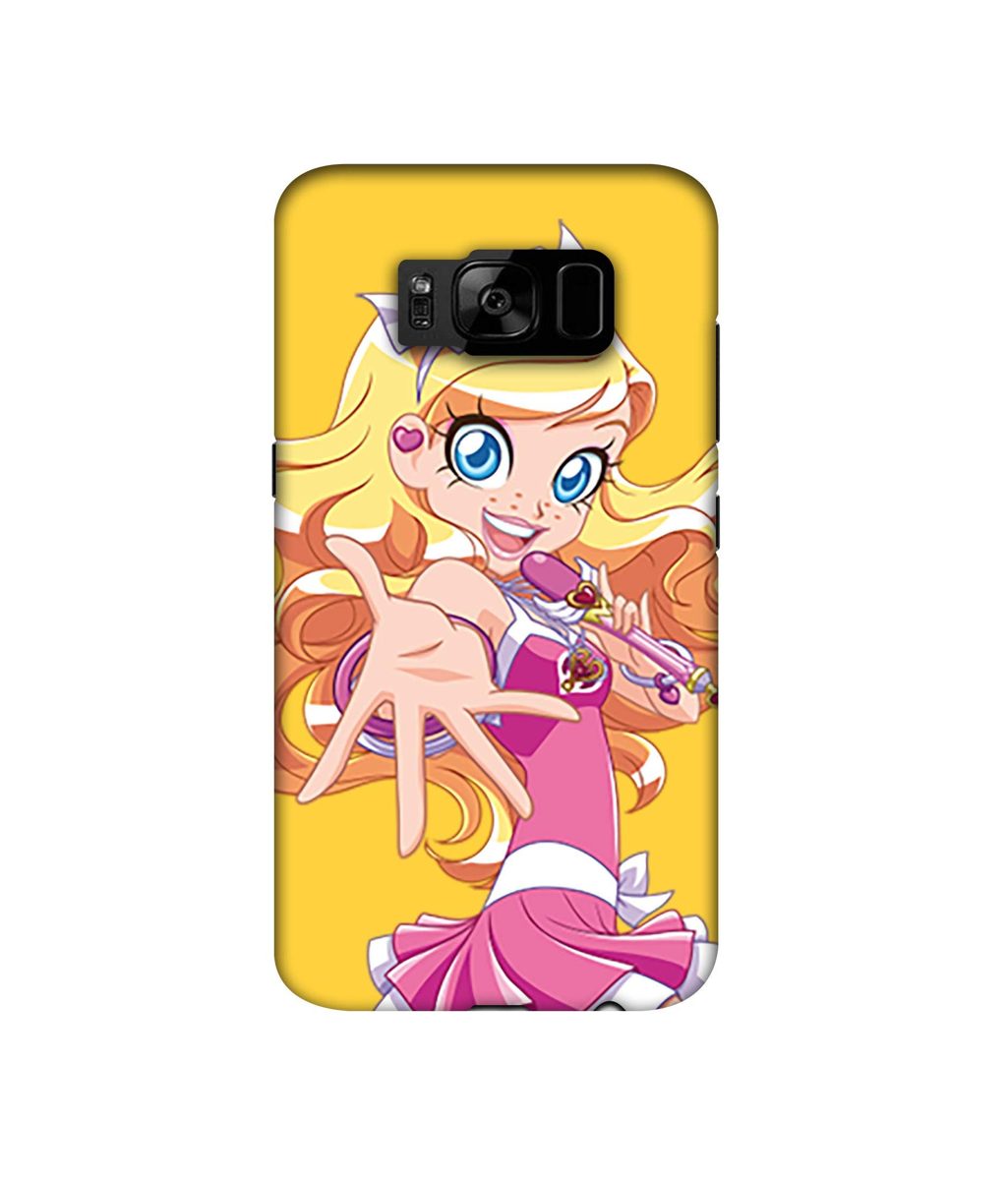 Amazon Brand - Solimo Designer Singing Girl Vector 3D Printed Hard Back Case Mobile Cover for Samsung Galaxy S8 Plus