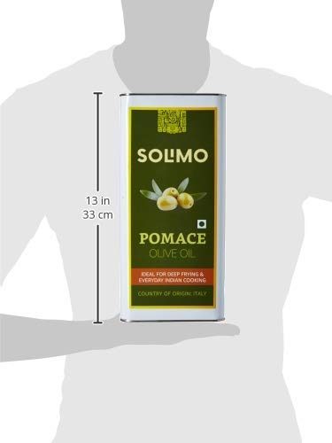 Amazon Brand - Solimo Pomace Olive Oil, 5l