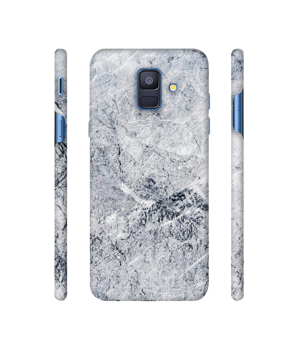 Amazon Brand - Solimo Designer Grayish Marble 3D Printed Hard Back Case Mobile Cover for Samsung Galaxy A6