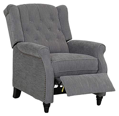 Amazon Brand – Ravenna Home Pritchard Classic Recliner, 29.1"W, Grey