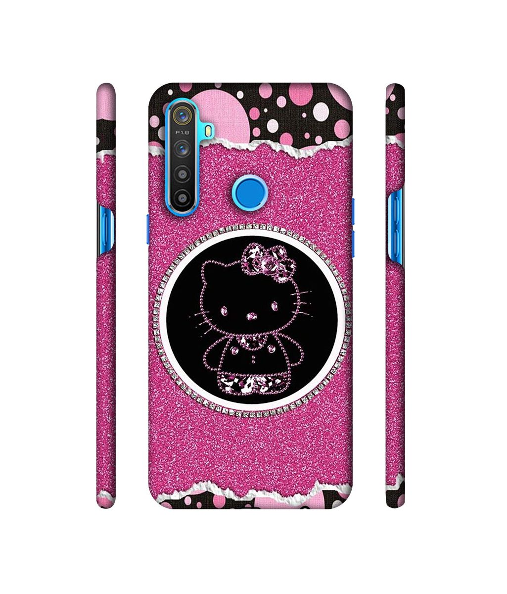 Amazon Brand - Solimo Designer Kitty with Glitter 3D Printed Hard Back Case Mobile Cover for Realme 5