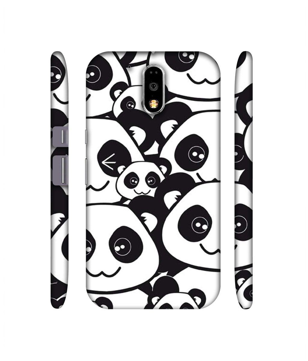 Amazon Brand - Solimo Designer Panda Texture 3D Printed Hard Back Case Mobile Cover for Motorola Moto G4 Plus
