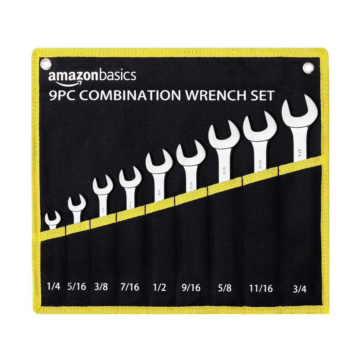 AmazonBasics Combination Wrench Set - 9-Piece