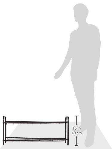 Amazon Brand - Solimo 2 Step Steel Foldable Shoe Rack