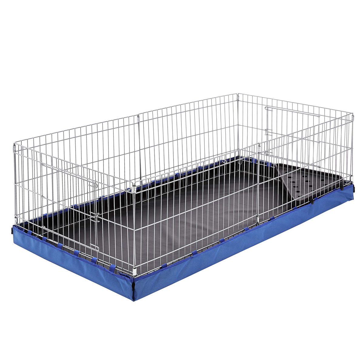 AmazonBasics Canvas Bottom Pet Cage, Blue