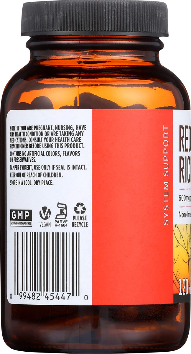 Whole Foods Market, Red Yeast Rice 600mg, 120 CT