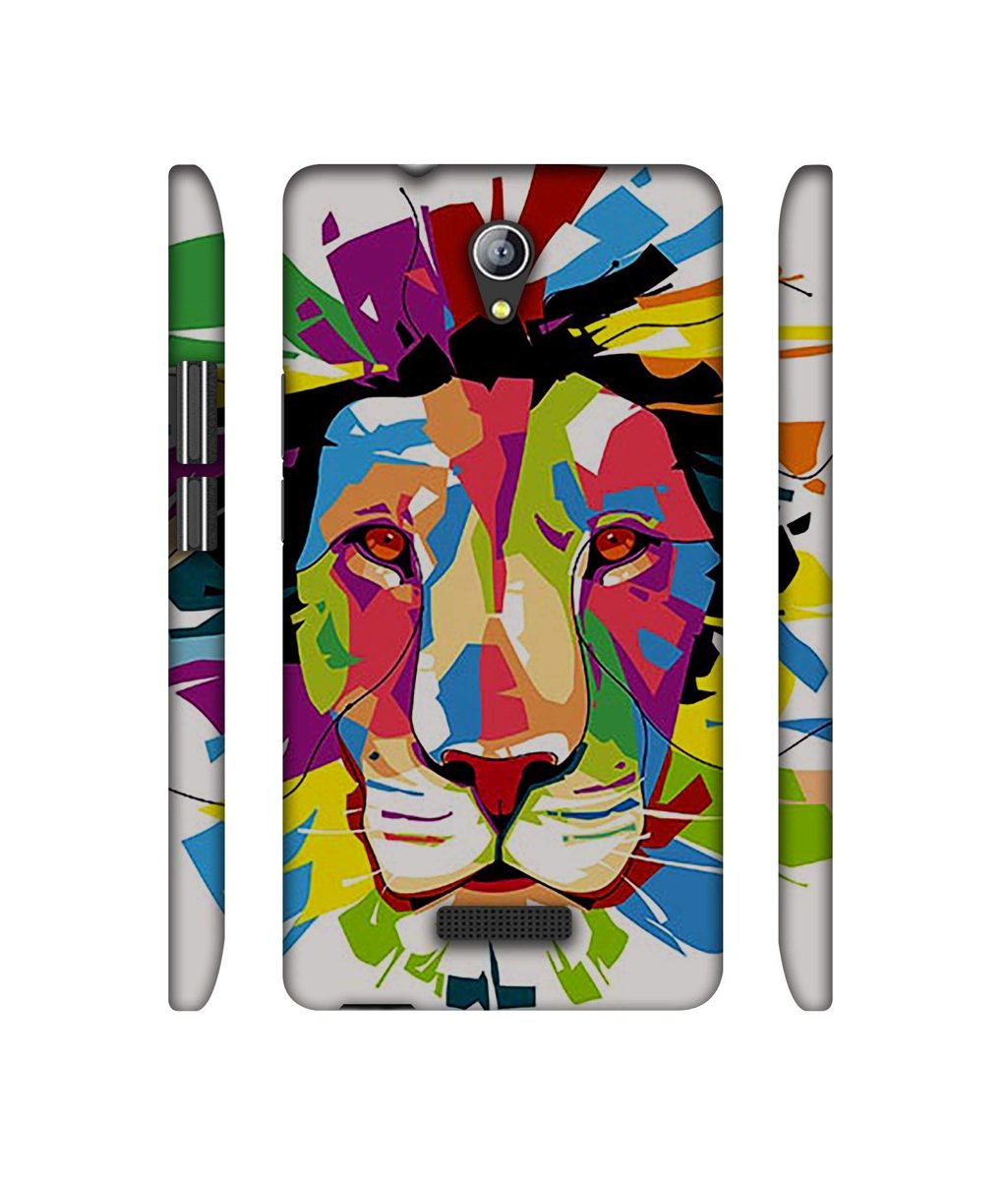 Amazon Brand - Solimo Designer Lion Multicolor Vector 3D Printed Hard Back Case Mobile Cover for Micromax Canvas Pace 4G Q416