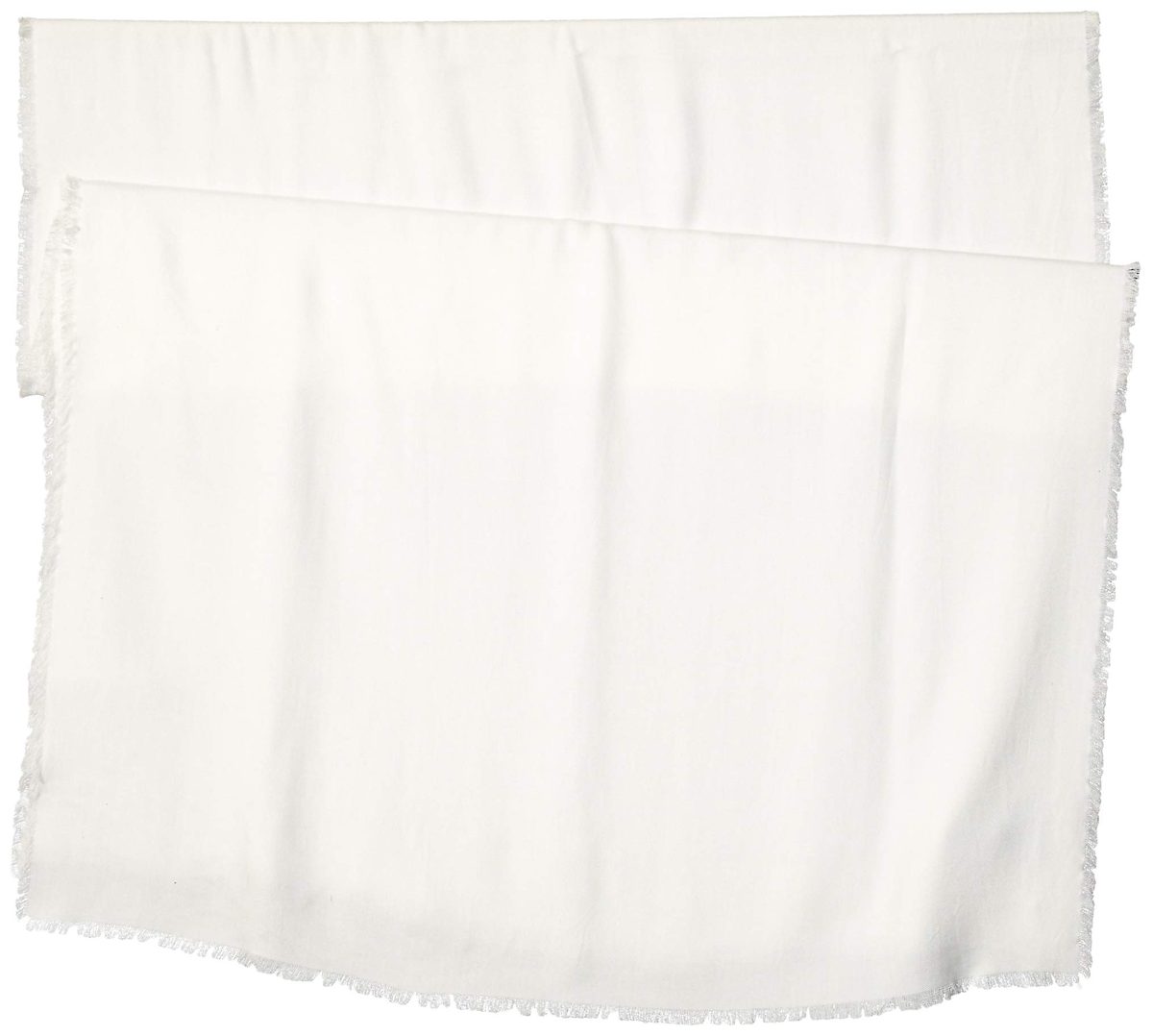 The Drop Women's Standard Jessie Fringed Rectangle Scarf, Ivory, One Size