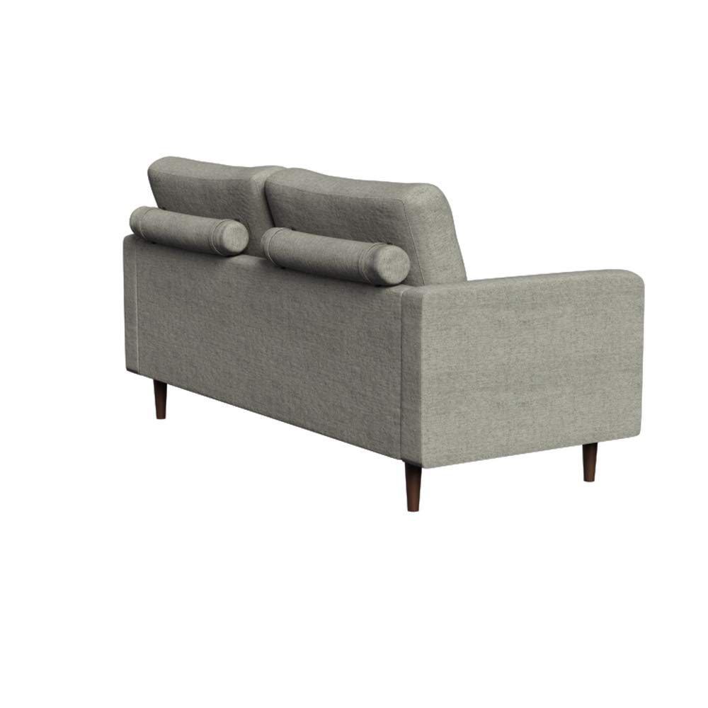 Amazon Brand – Rivet Cove Mid-Century Modern Tufted Sofa with Tapered Legs, 72"W, Light Grey