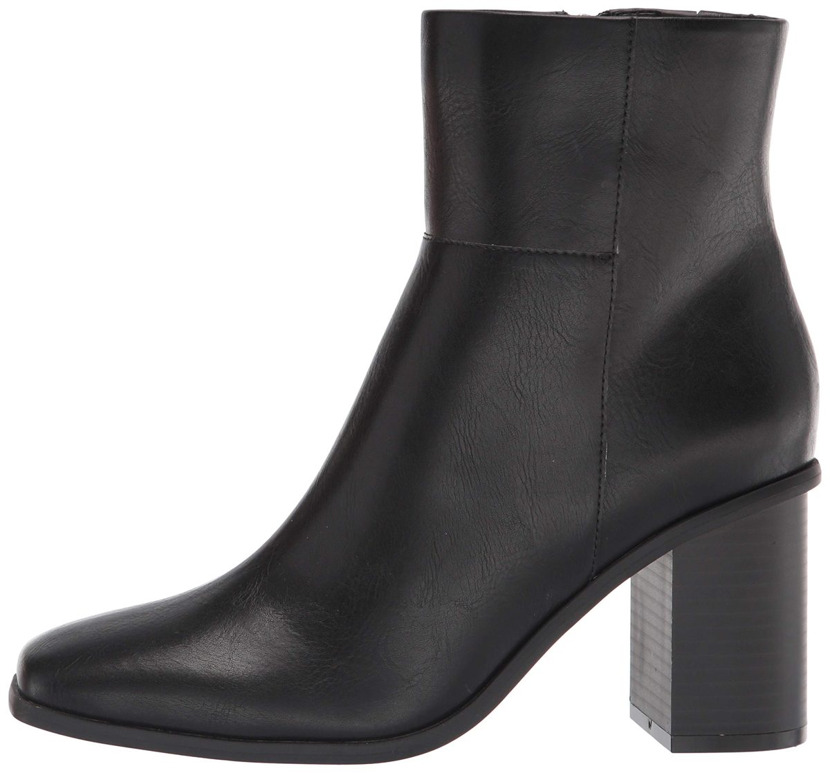 The Drop Women's Ibita High Heel Side Zip Ankle Boot, Black, 8 B US
