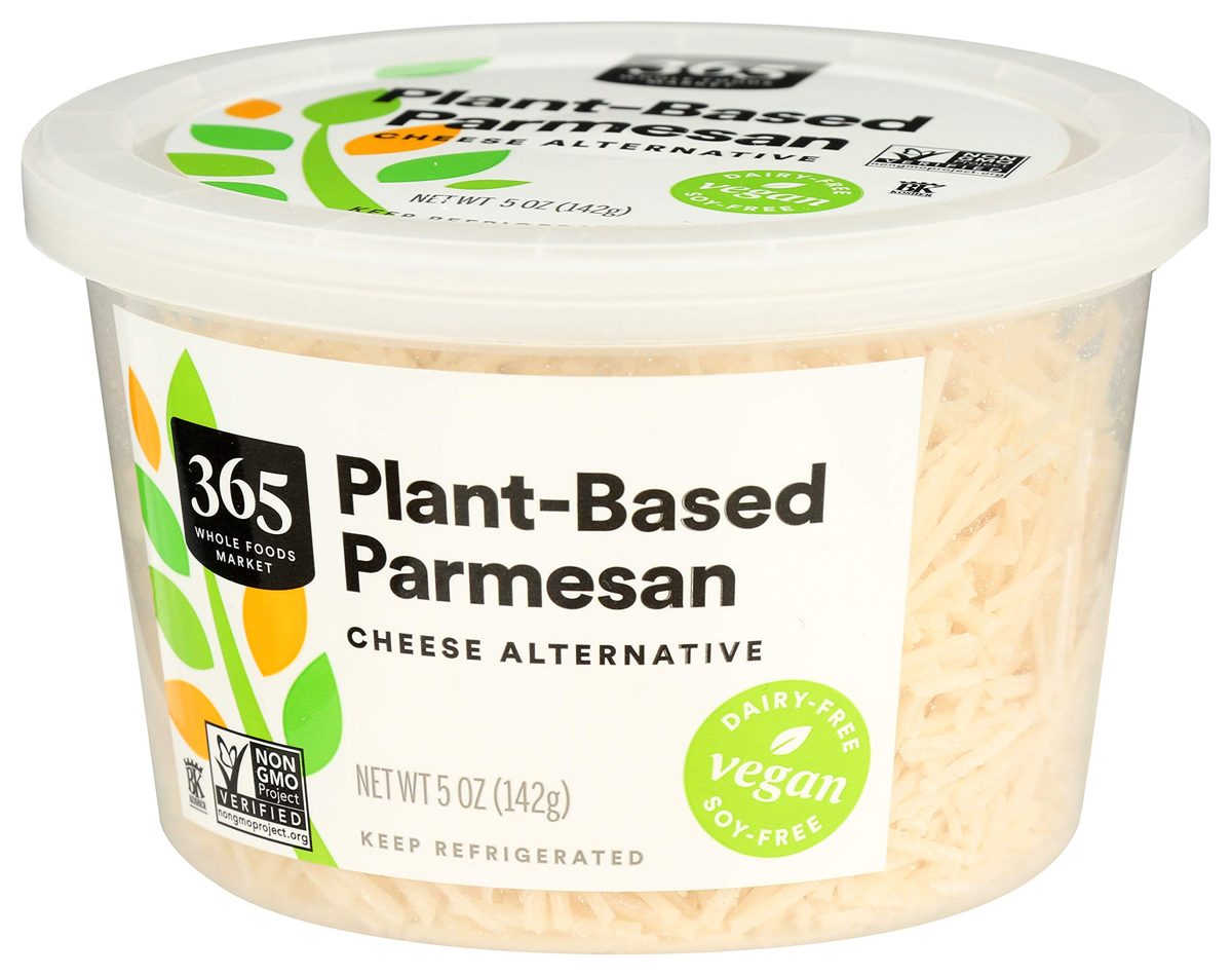 365 by Whole Foods Market, Plant-Based Cheese, Parmesan, 5 Ounce