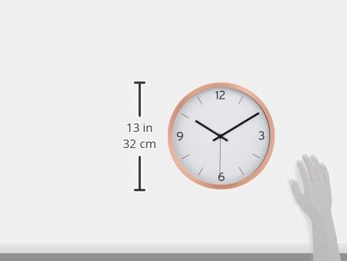 AmazonBasics 12" Dash Wall Clock, Copper