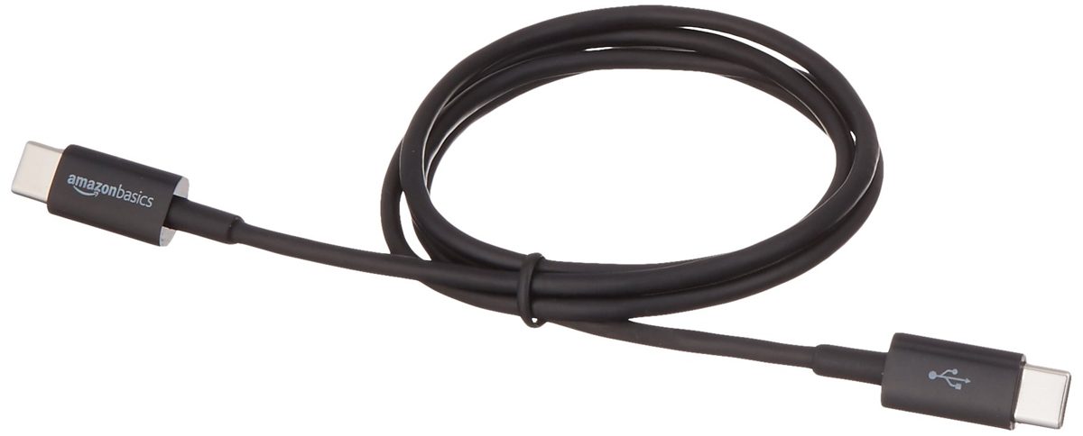 Amazon Basics USB Type-C to USB Type-C 2.0 Cable - 0.9 m - Black
