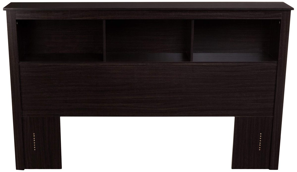 AmazonBasics Functional Bookcase Storage Headboard - Queen, Cappuccino