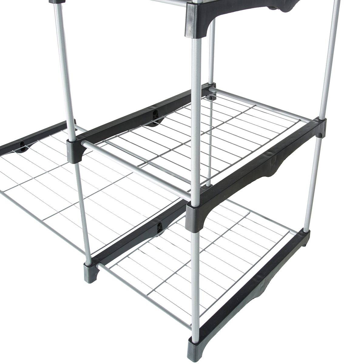 AmazonBasics Double Rod Freestanding Closet, Silver