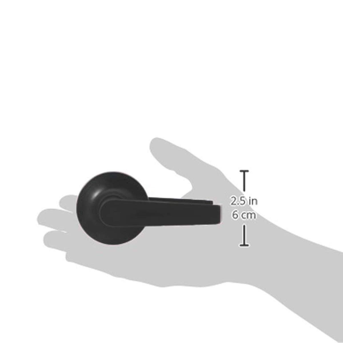 AmazonBasics Passage Lever - Hook - Matte Black