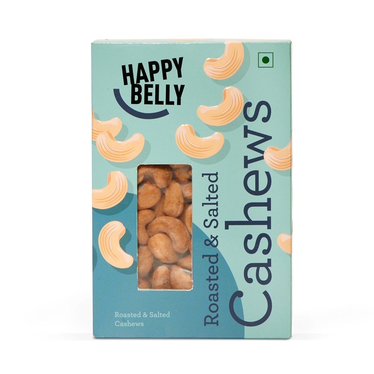 Happy Belly Roasted and Salted Cashews, 250g