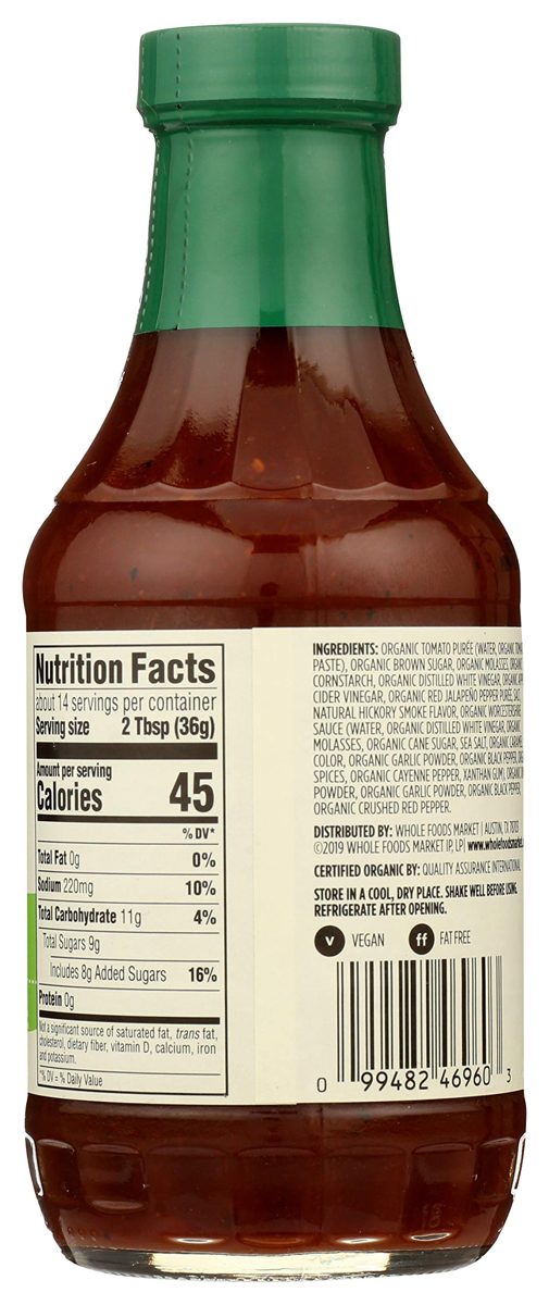 365 Everyday Value, Organic Kansas City Love Barbecue Sauce, 18 oz