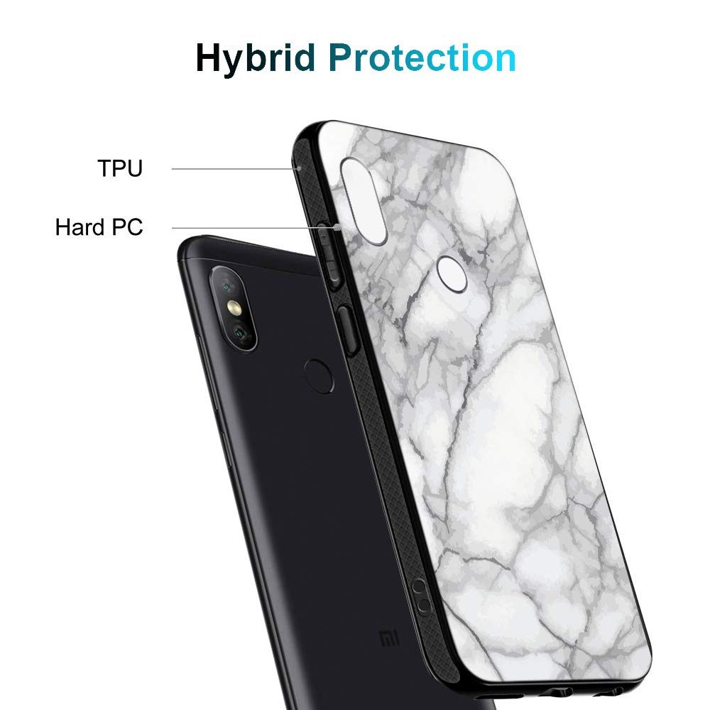 Amazon Brand - Solimo Designer Marble Printed Hard Back Case Mobile Cover for Redmi Note 6 Pro
