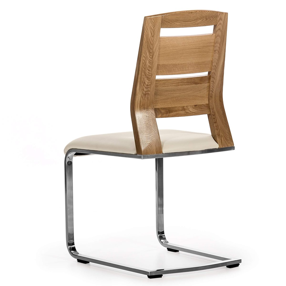 Amazon Brand - Alkove - Hayes - Modern Solid Wood Chairs Set of 2 with Padded Seat - Wild Oak