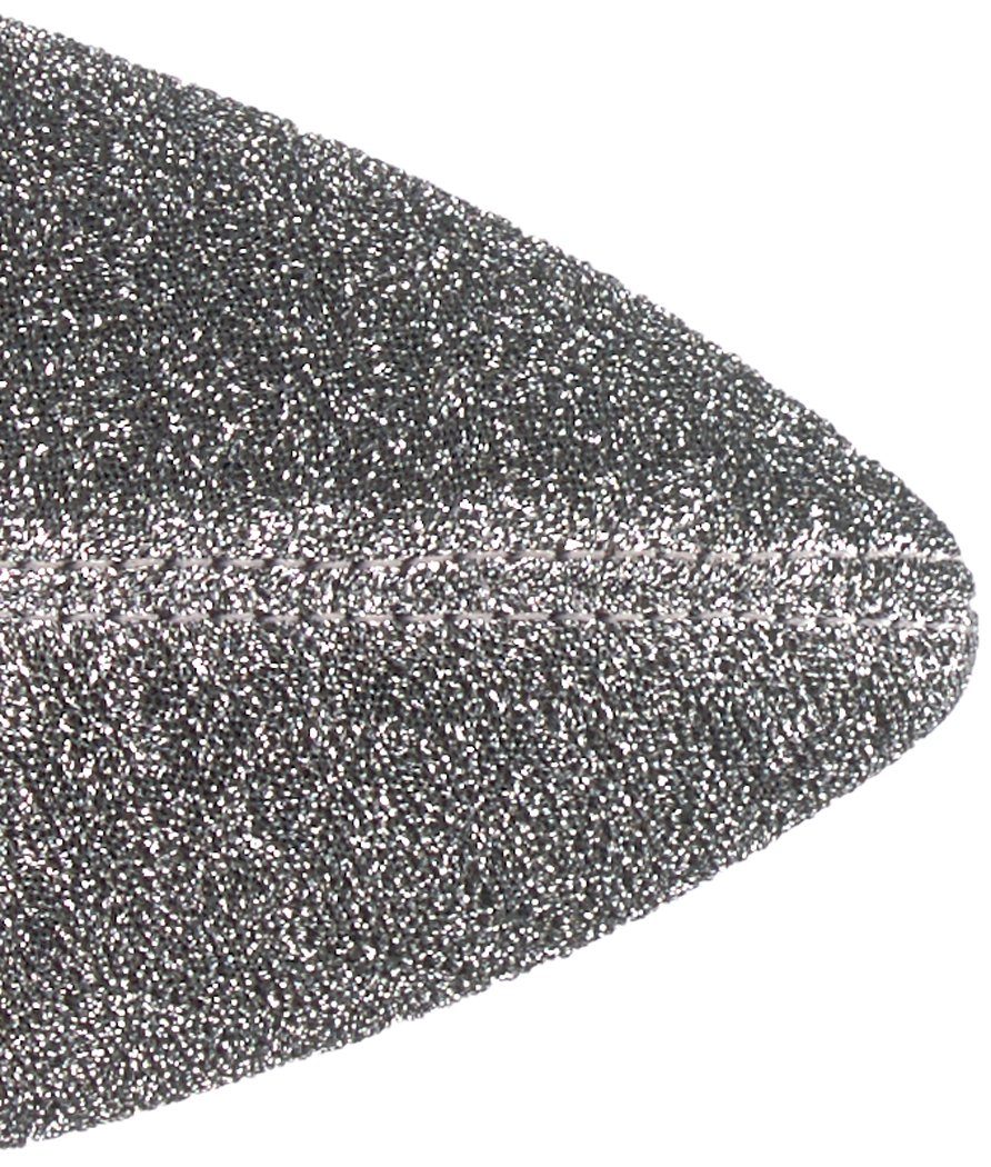 The Fix Women's Mia Pointed-Toe Thigh-High Sock Boot, Pewter, 7.5 B US