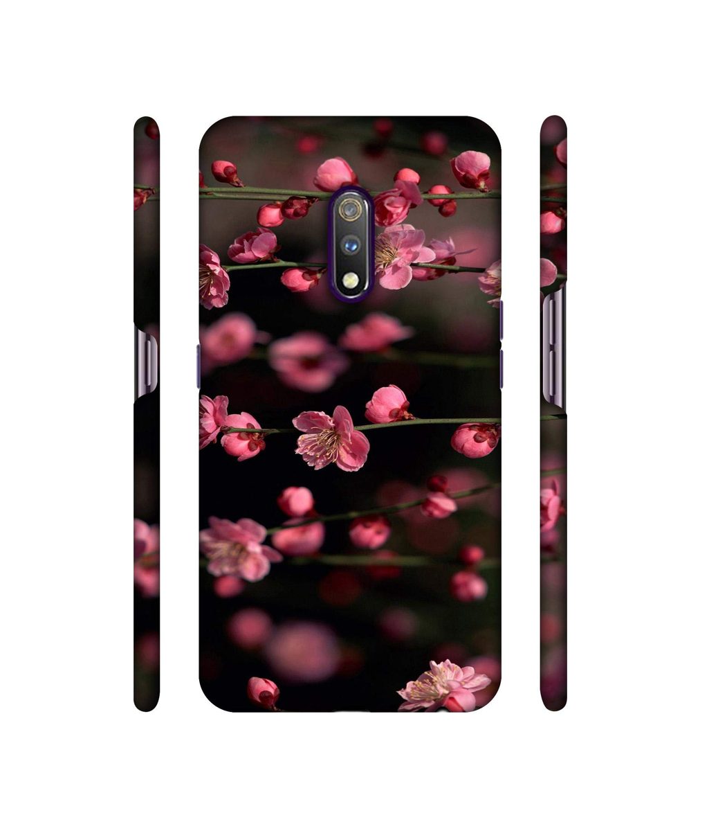 Amazon Brand - Solimo Designer Pink Flowers 3D Printed Hard Back Case Mobile Cover for Realme X