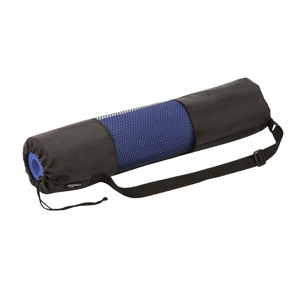 AmazonBasics 1/4-Inch Thick TPE Yoga Mat 6 Piece Set, Blue