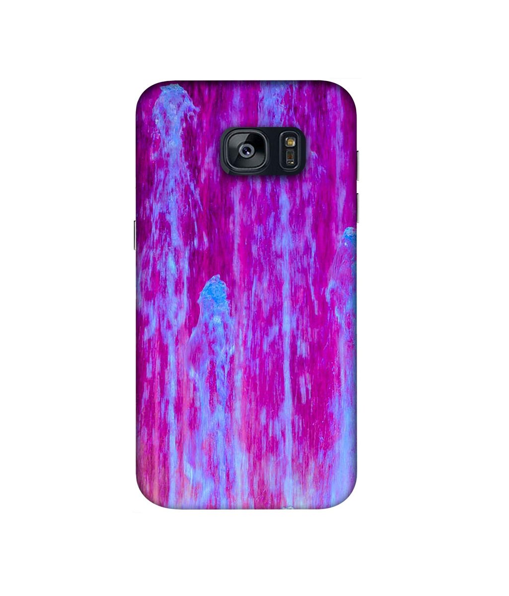 Amazon Brand - Solimo Designer Pink Color Fall 3D Printed Hard Back Case Mobile Cover for Samsung Galaxy S7 Edge