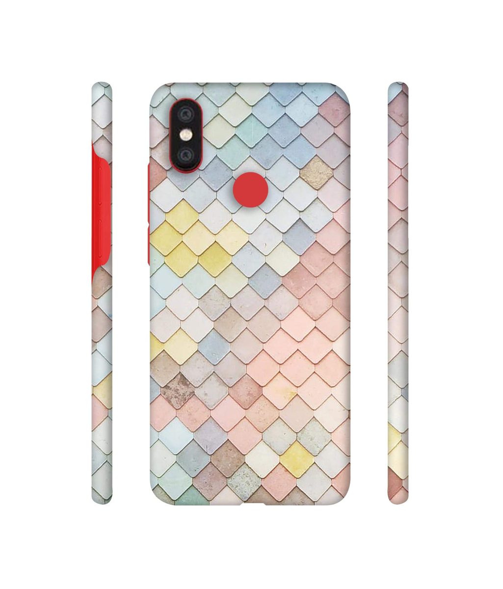 Amazon Brand - Solimo Designer Small Squre Texture 3D Printed Hard Back Case Mobile Cover for Xiaomi Mi A2