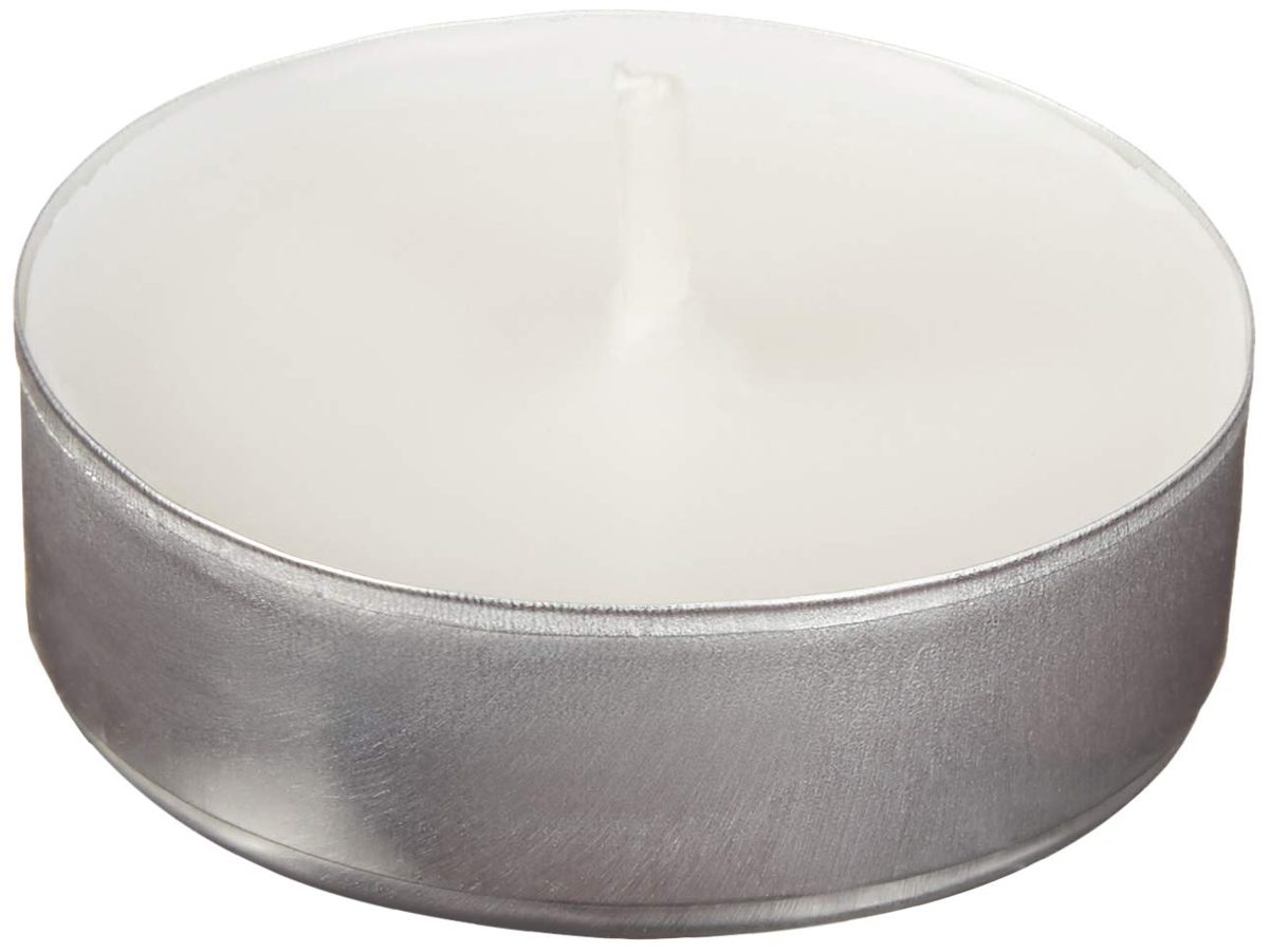 AmazonBasics Unscented Tealight Candles, 200-Pack