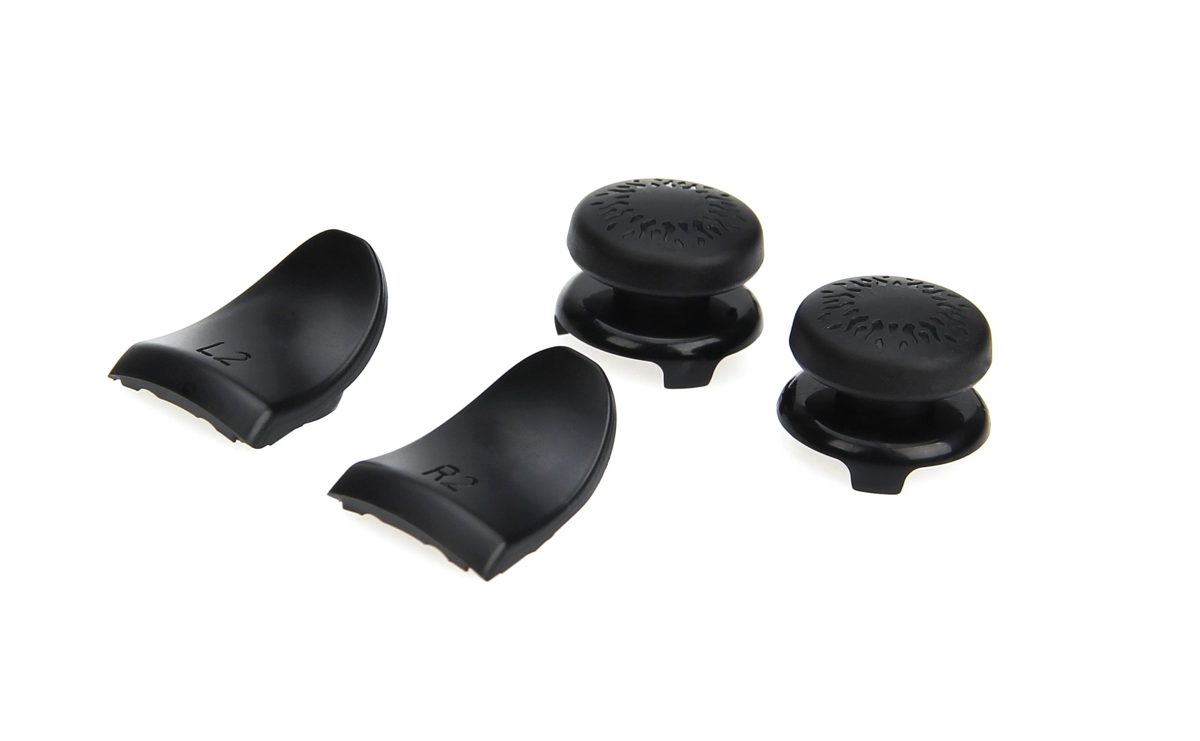 AmazonBasics PlayStation 4 Controller Thumb Grips and Precision Pack, Black
