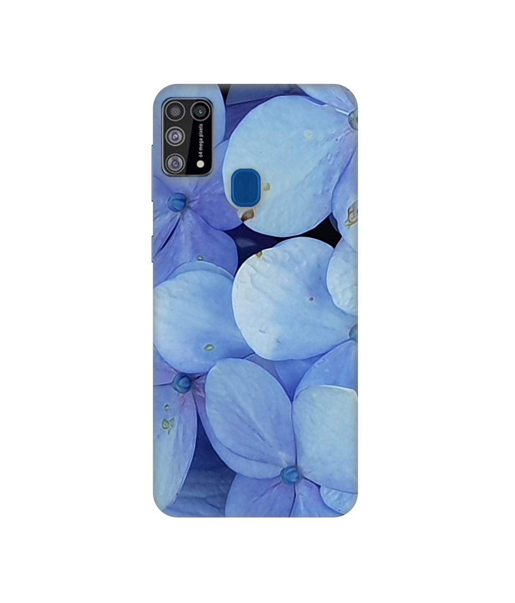Amazon Brand - Solimo Designer Light Blue Flower Photography 3D Printed Hard Back Case Mobile Cover for Samsung Galaxy M31