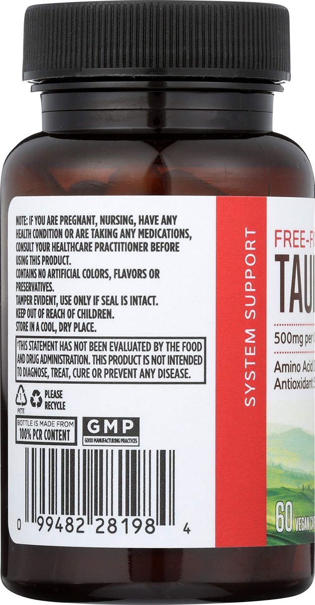 Whole Foods Market, Taurine 500mg, 60 ct