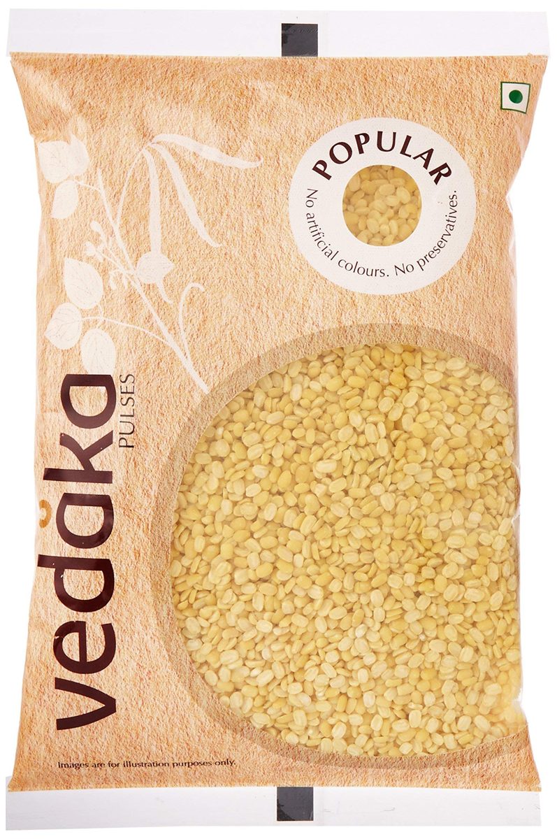 Amazon Brand - Vedaka Popular Moong Dal (Yellow), 2kg