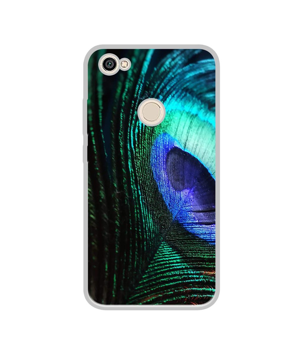 Amazon Brand - Solimo Designer Peacock Feather UV Printed Soft Back Case Mobile Cover for Mi Redmi Y1 (Note 5A)