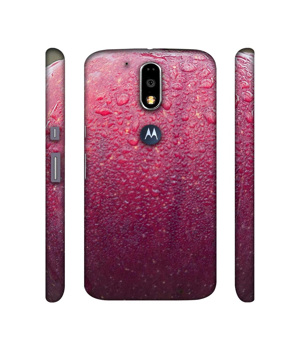 Amazon Brand - Solimo Designer Apple Texture 3D Printed Hard Back Case Mobile Cover for Motorola Moto G4 Plus (with Logo Cut)
