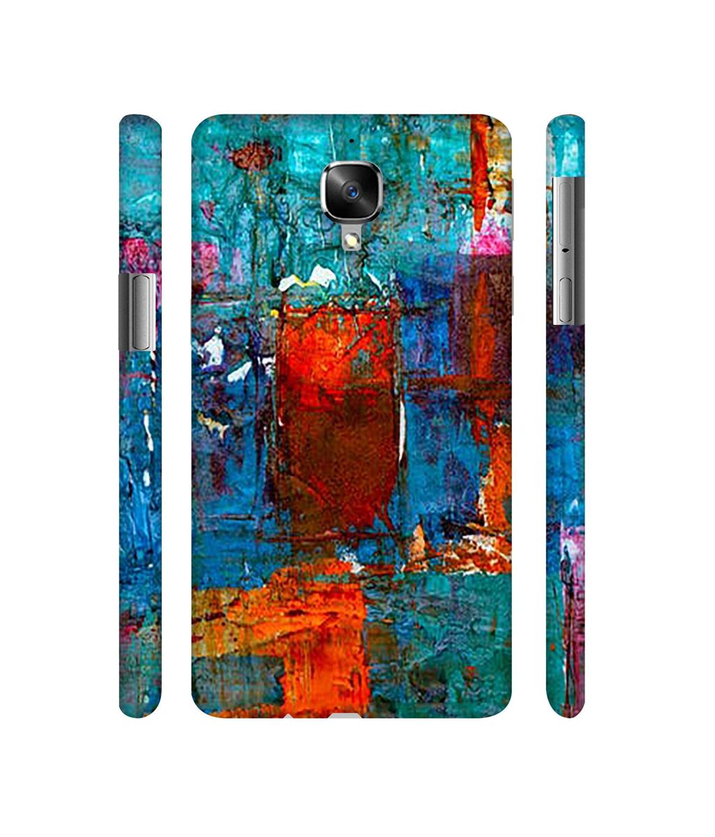 Amazon Brand - Solimo Designer Rectangle Color 3D Printed Hard Back Case Mobile Cover for OnePlus 3 / OnePlus 3T