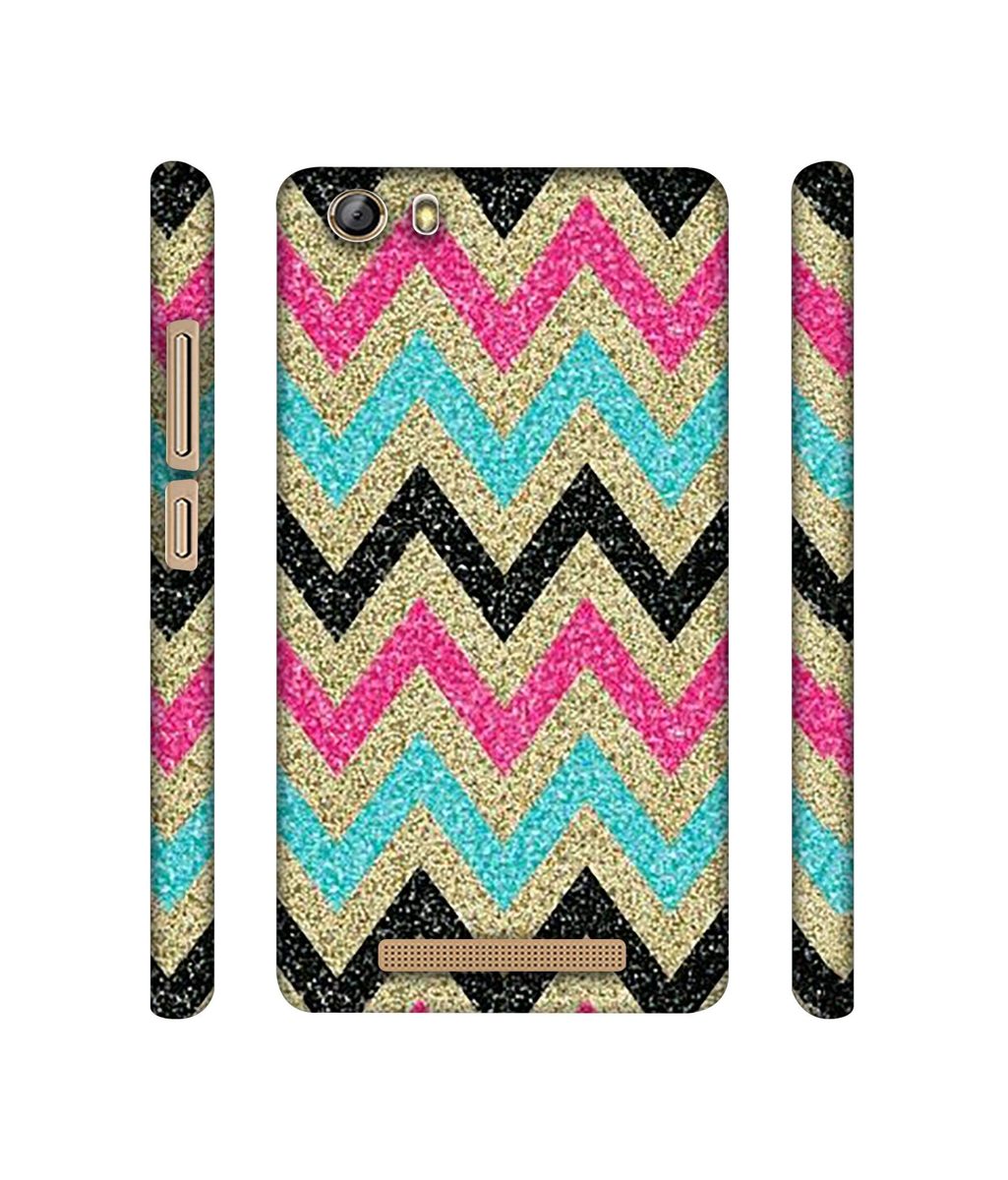 Amazon Brand - Solimo Designer Sparkle Zik Zak Texture 3D Printed Hard Back Case Mobile Cover for Gionee Marathon M5 lite