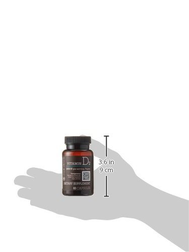 Amazon Elements Vitamin D2 2000 IU, Vegan, 65 Capsules