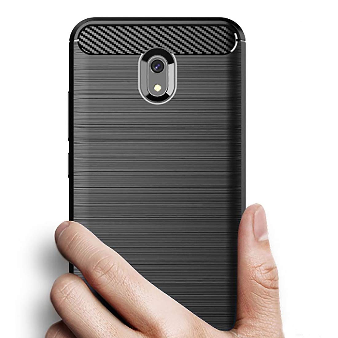 Amazon Brand - Solimo Protective Mobile Cover (Soft & Flexible Back Case) for Mi Redmi 8A (Black)
