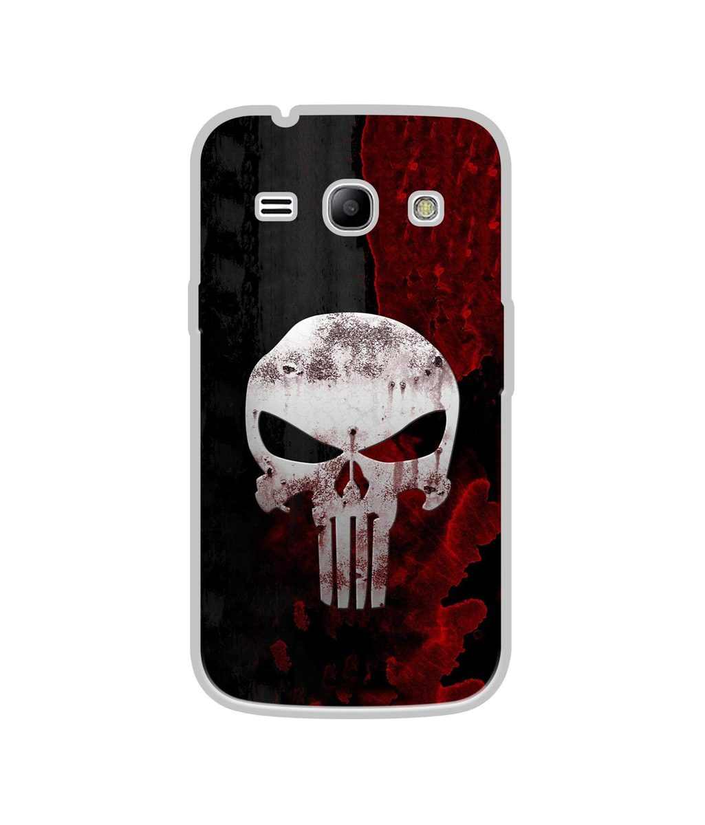 Amazon Brand - Solimo Designer Punisher Skull UV Printed Soft Back Case Mobile Cover for Samsung Galaxy J1